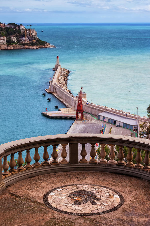 French Riviera Viewpoint Terrace to Mediterranean Sea Photograph by Artur Bogacki