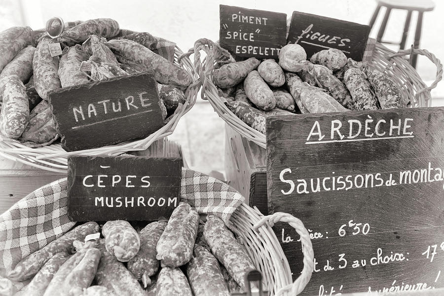 French Sausages at the Market Photograph by Georgia Clare