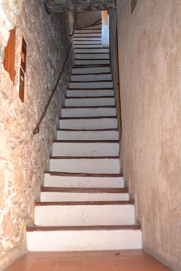 French Stairway Photograph by Nancy Sisco