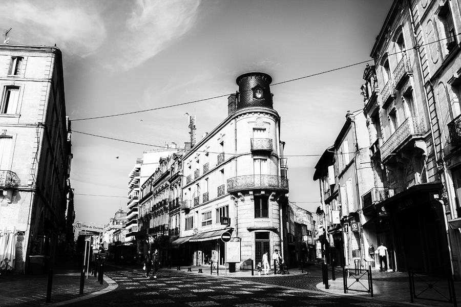 French Town in Mono Photograph by Georgia Clare