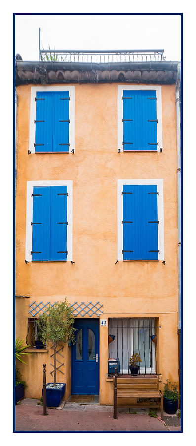 French Townhouse In Frejus, Cote Dazur Photograph