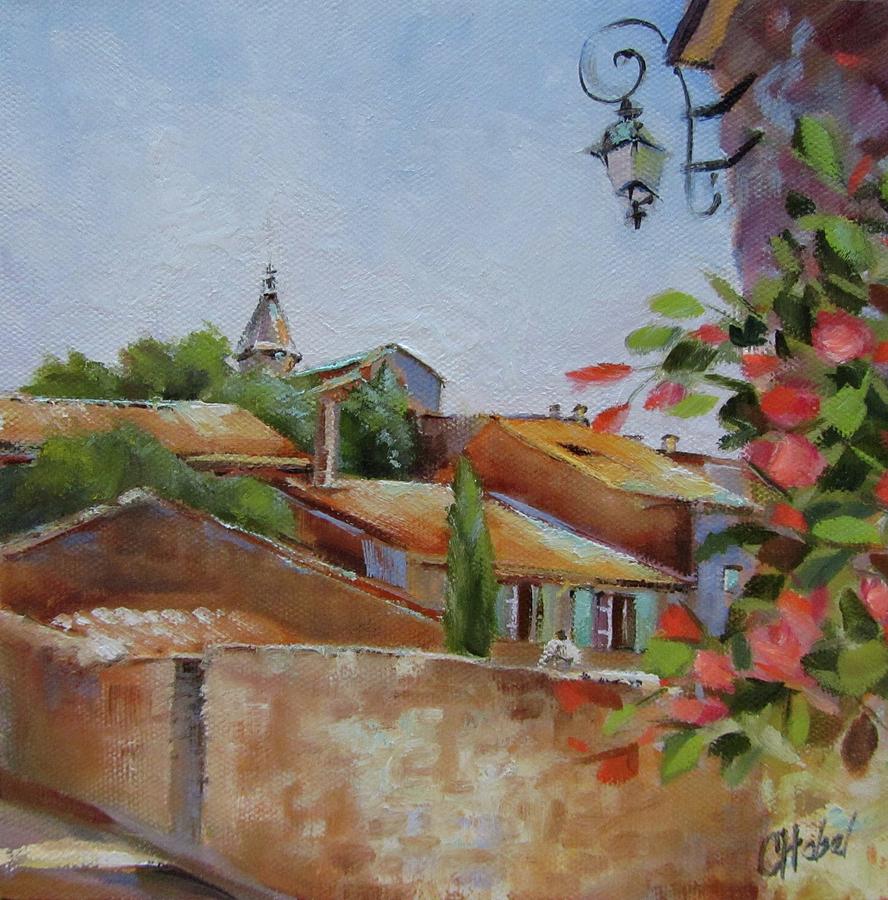French Village Painting by Chris Hobel