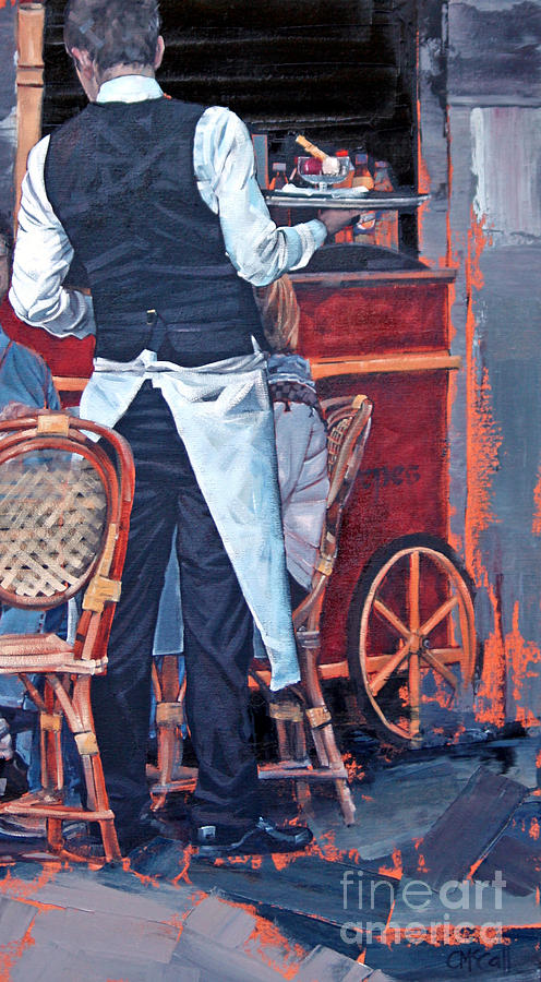 French Waiter II Painting by Claire McCall - Fine Art America