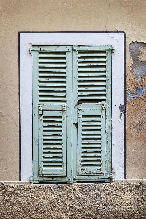 French window with shutters Photograph by Elena Elisseeva