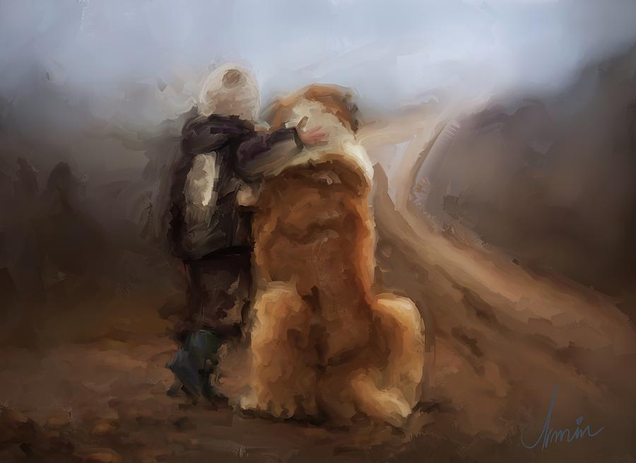 Frendship Hug  Painting by Armin Sabanovic