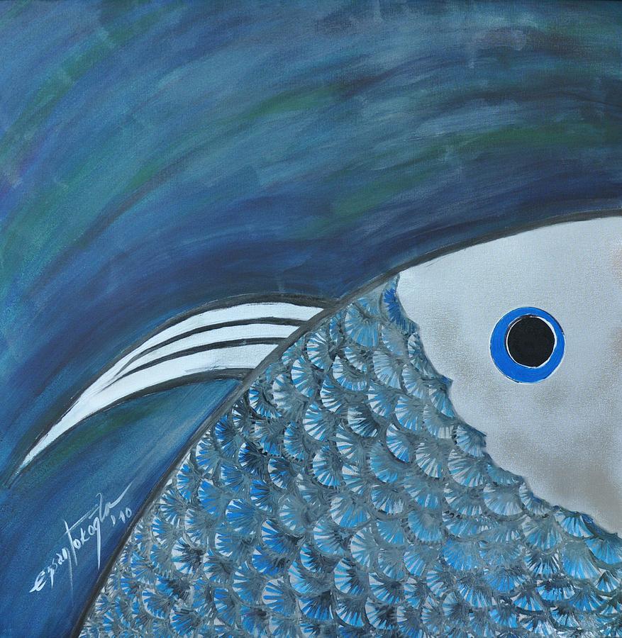 Fishes Painting - Frenky by Ersan TOKOGLU