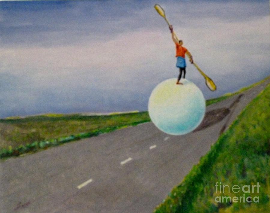 Sports Painting - Fresh Air by Ushangi Kumelashvili