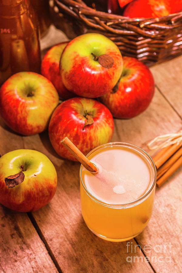 Fresh apple juice with cinnamon Photograph by Jorgo Photography