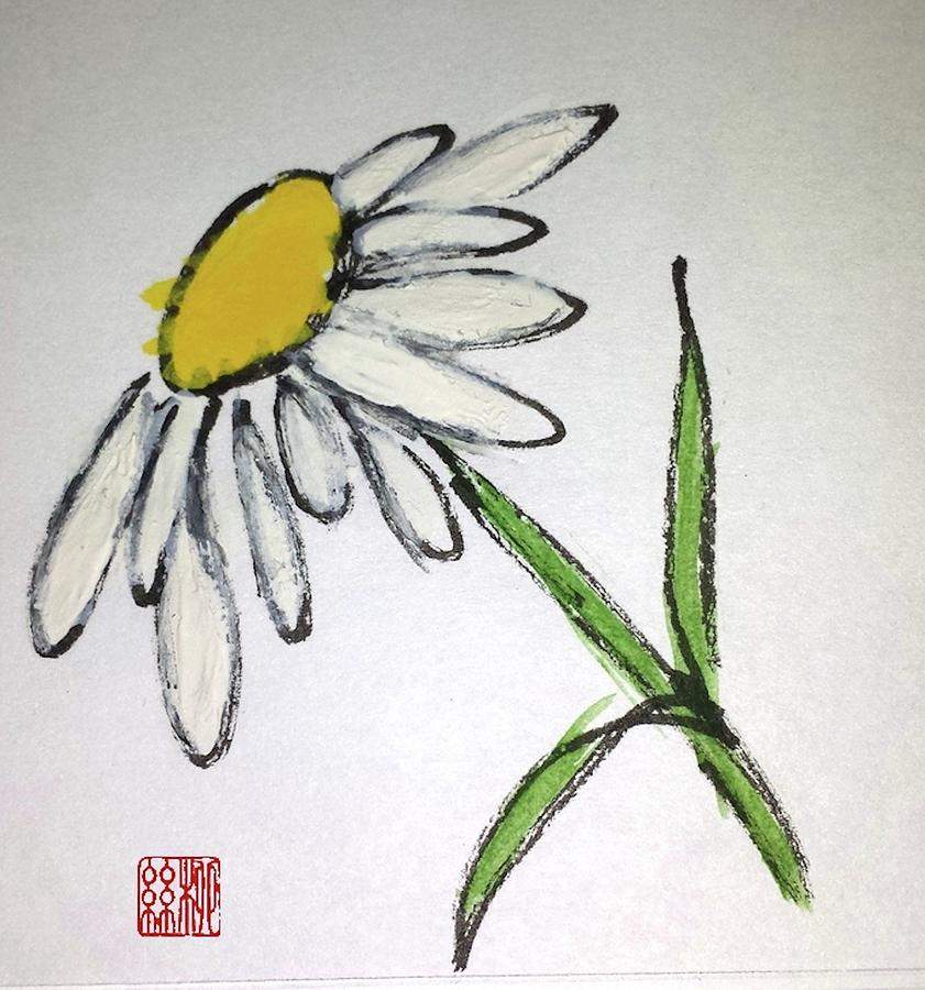 Fresh As A Daisy Painting by Margaret Welsh Willowsilk