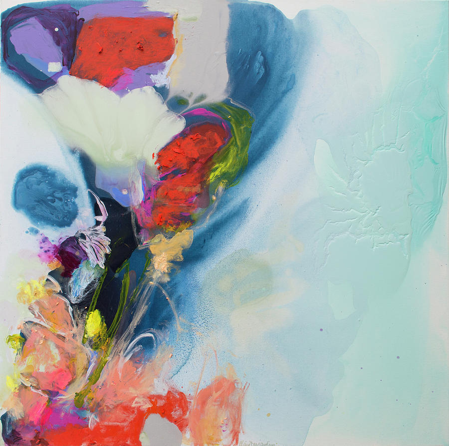 Abstract Painting - Fresh Beginnings by Claire Desjardins