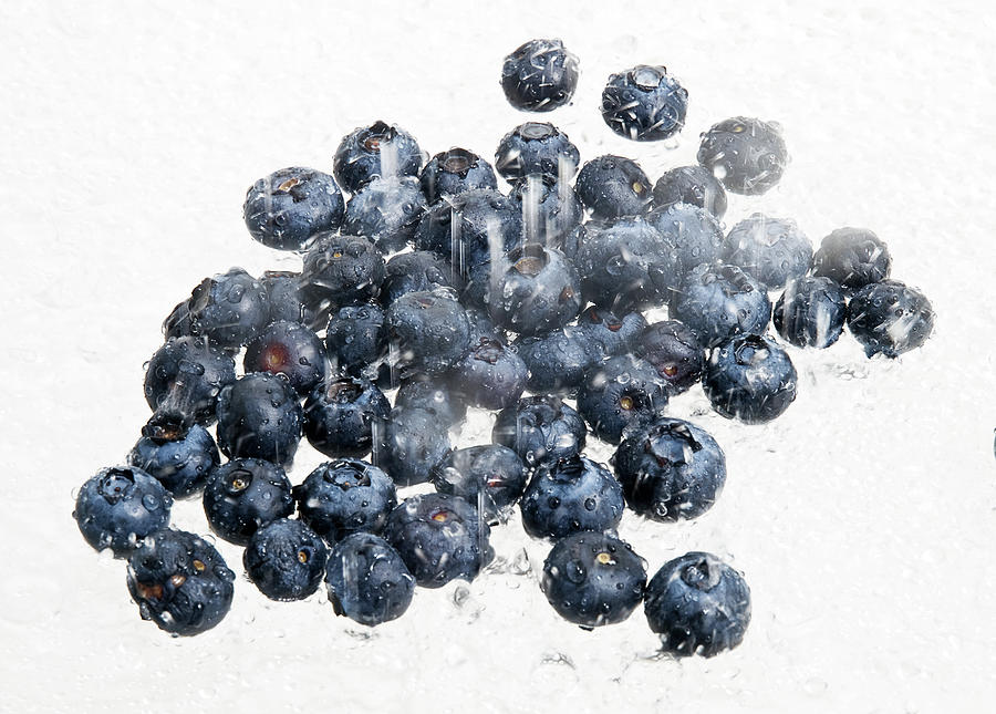 Cheese Photograph - Fresh Blueberries by Jim DeLillo