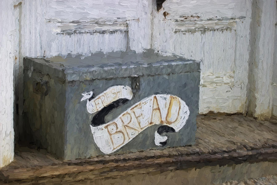 Bread Photograph - Fresh Bread Painterly Effect by Carol Leigh