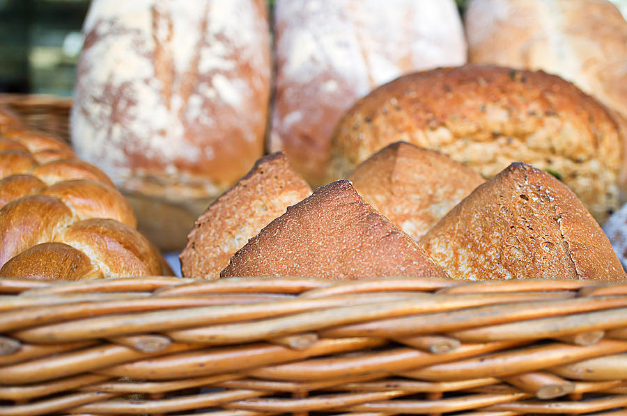 Bread Photograph - Fresh bread by Tom Gowanlock