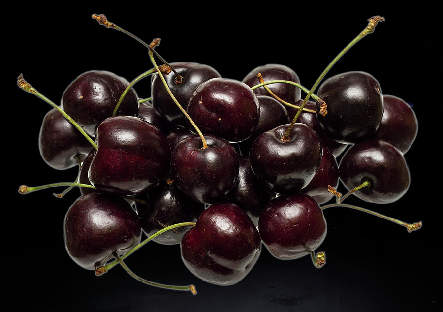 Fresh Cherries Photograph by David French