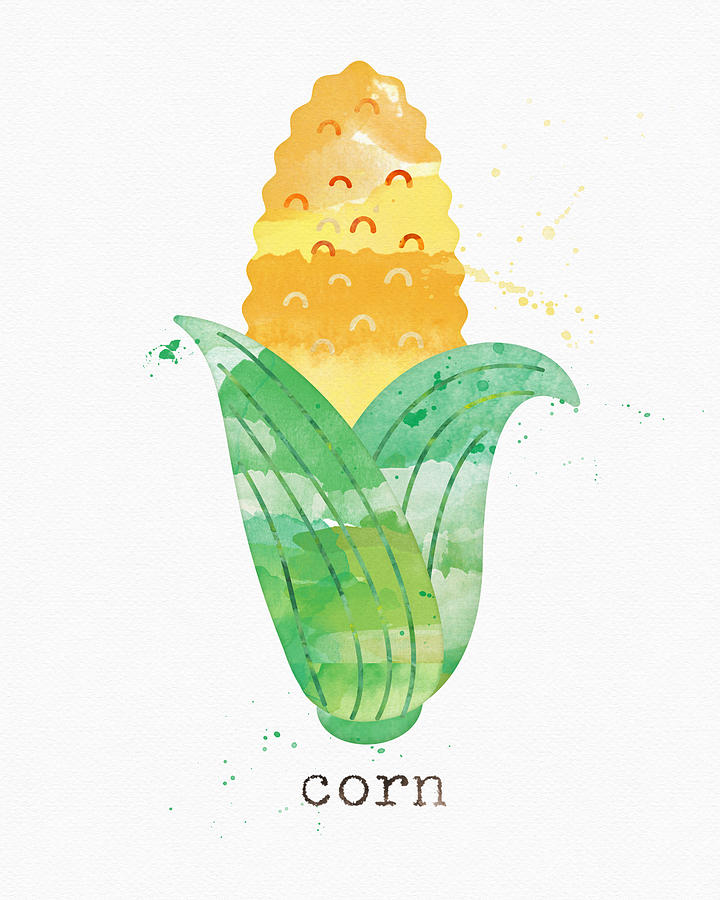Fresh Corn Painting by Linda Woods