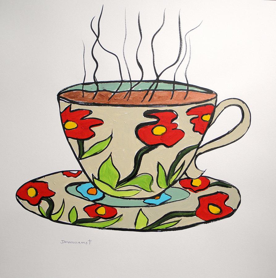 Tea Painting - Fresh Cup by John Williams