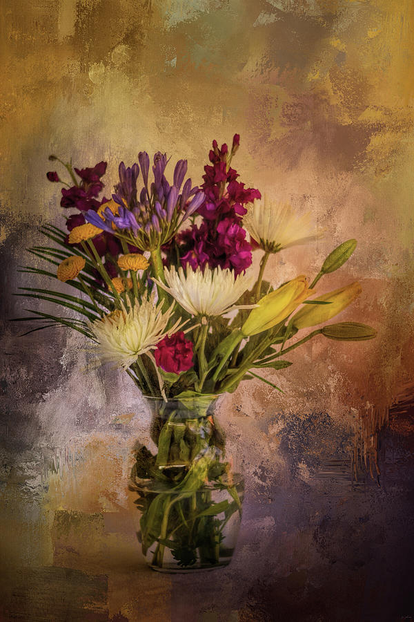 Fresh Flowers In A Vase Photograph by Jai Johnson