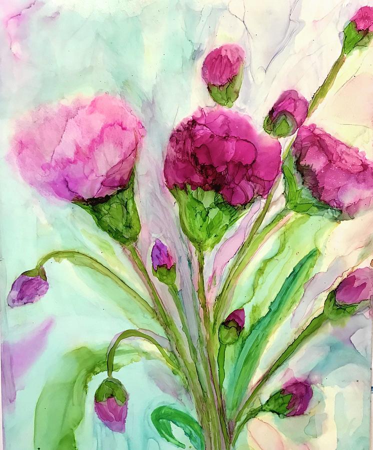 Flower Painting - Fresh FLowers by Marilyn Johnson
