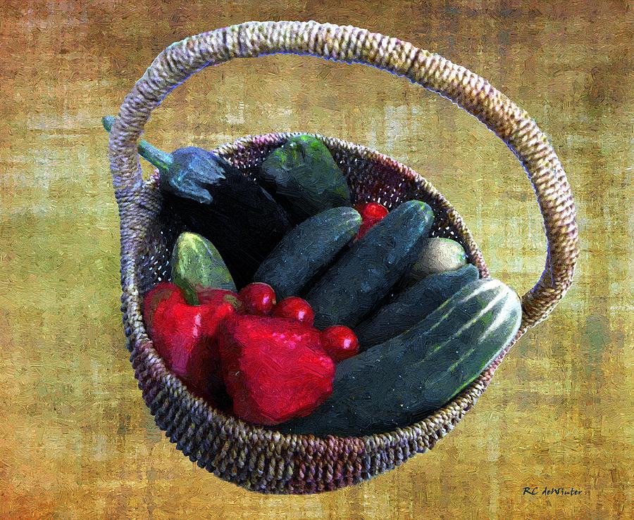 Fresh from the Farmers Market Painting by RC DeWinter