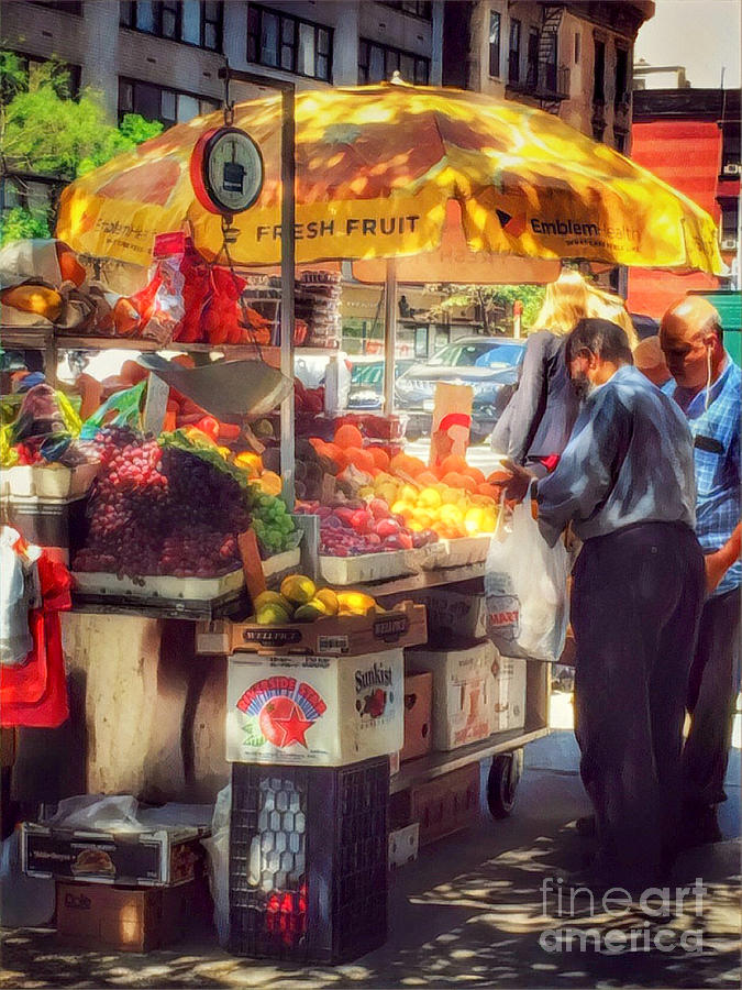Fresh Fruit - Street Vendors of New York Photograph by Miriam Danar