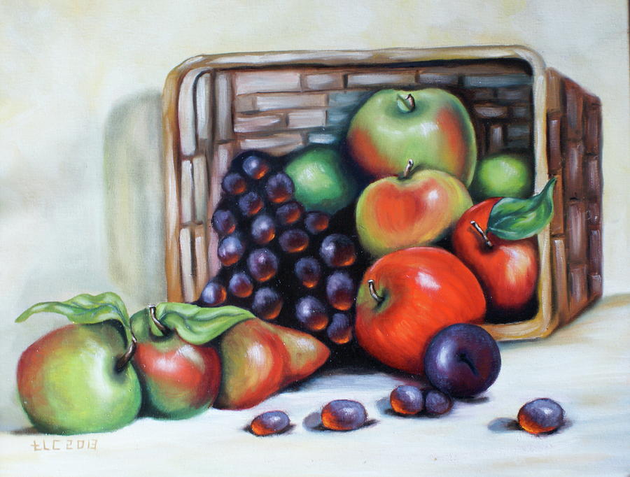 Fresh Fruit Painting by Theresa Cangelosi