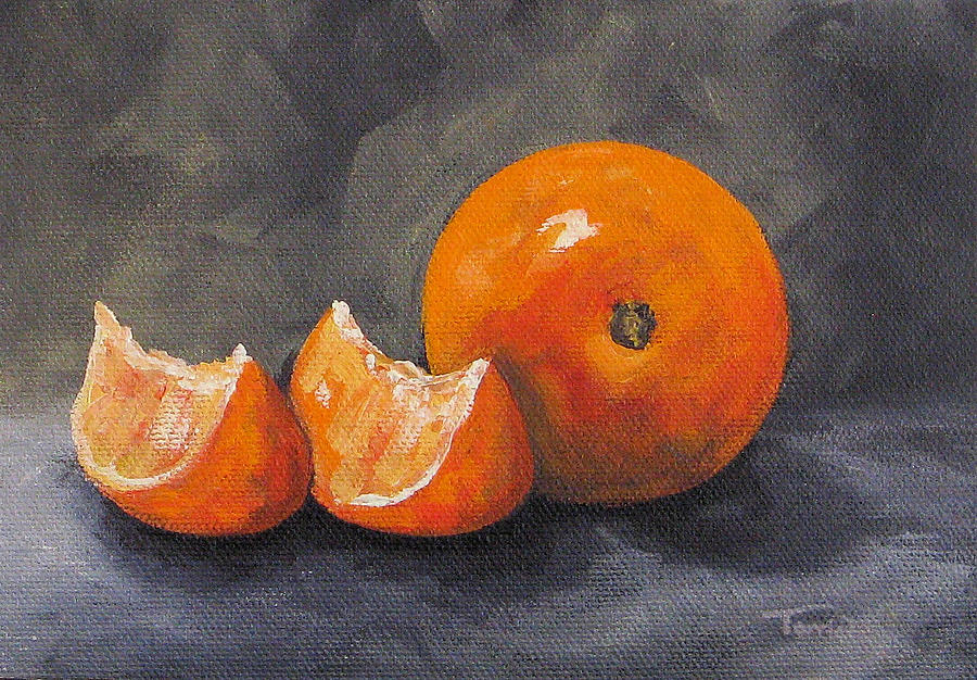 Fresh Orange II  Painting by Torrie Smiley