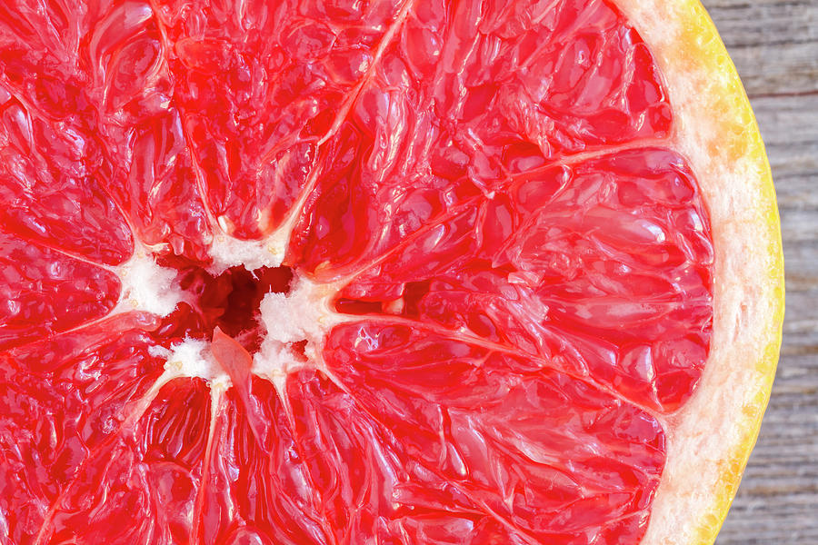 Fresh Organic Ruby Red Grapefruit Photograph by Teri Virbickis
