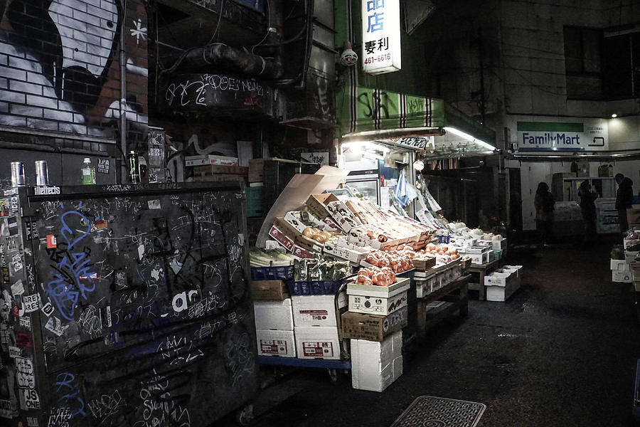 Fresh Produce in a Dark Alley Photograph by Paki OMeara Fresh Produce in a Dark Alley Photograph by Paki OMeara