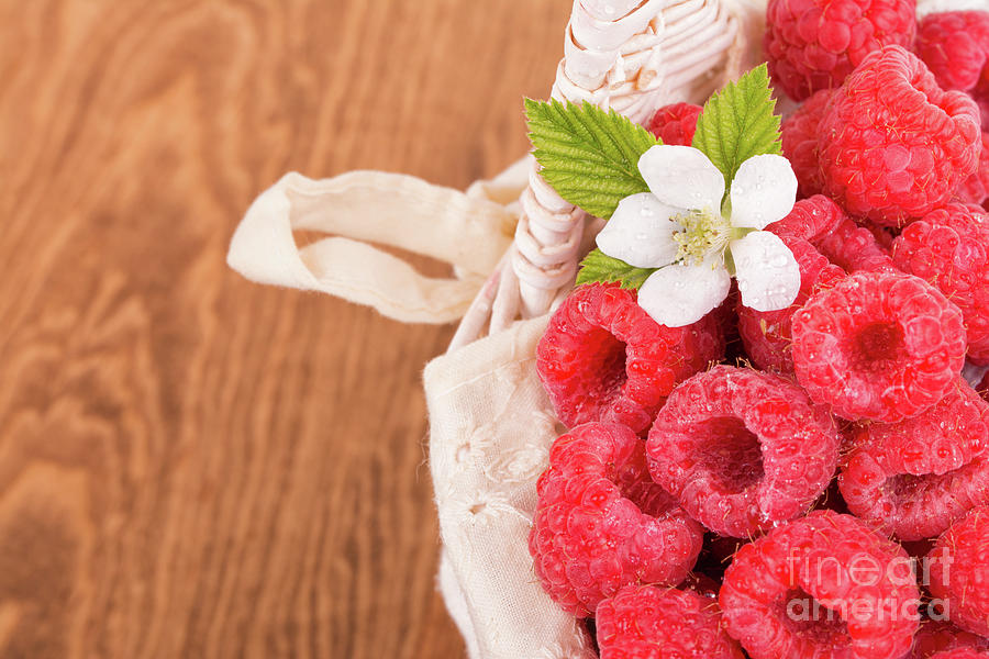 Fresh Raspberries Photograph by Sari ONeal