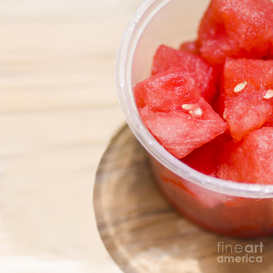 Fresh slices of red watermelon close-up Photograph by Jorgo Photography