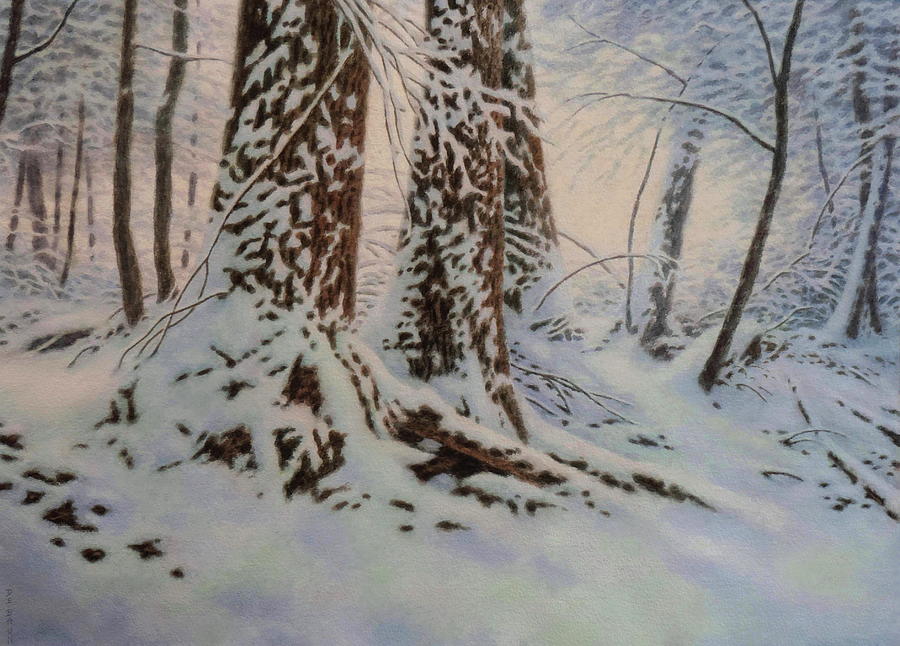 Winter Painting - Fresh Snow by Barry DeBaun