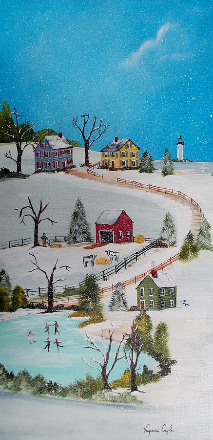 Fresh Snow Painting by Virginia Coyle