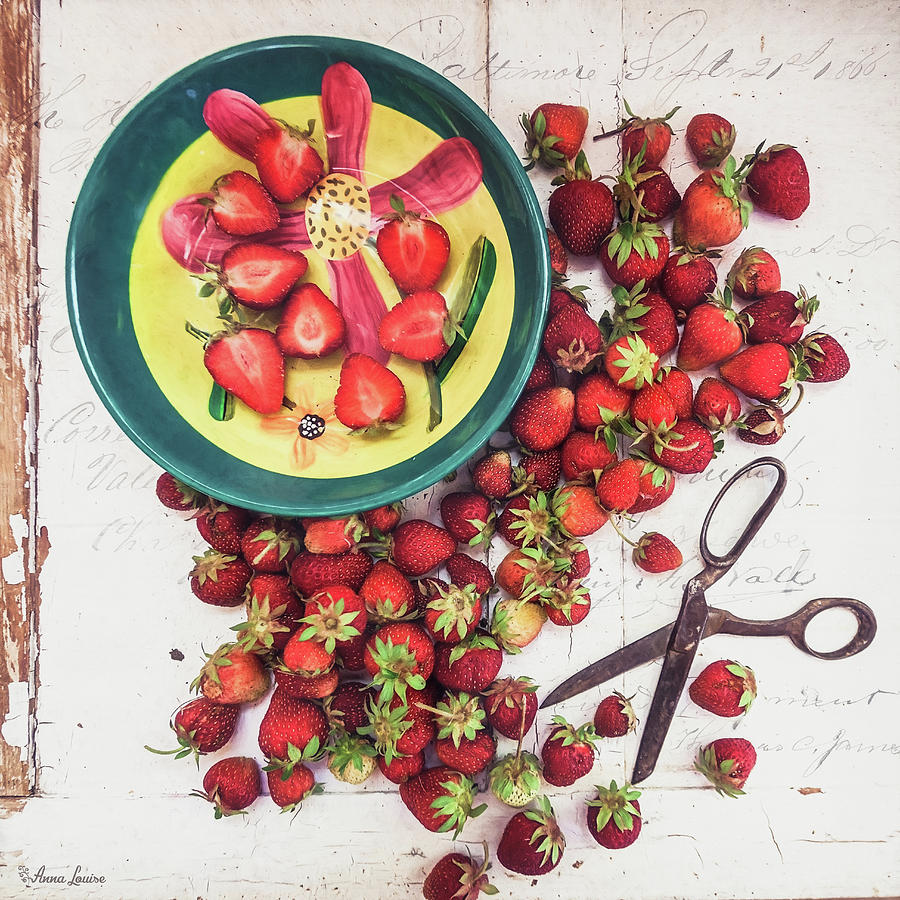 Fresh Strawberries Photograph by Anna Louise