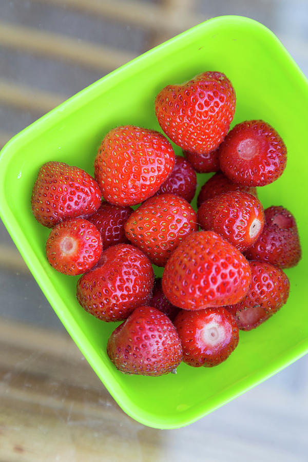 Fresh strawberries Photograph by Eti Reid