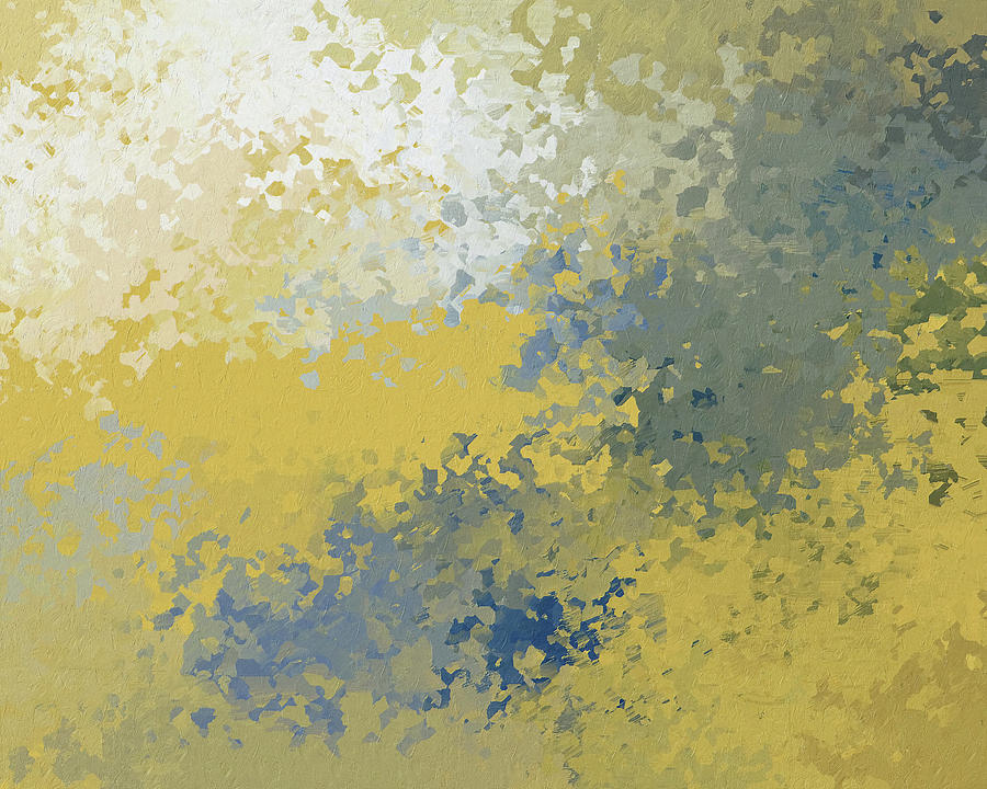 Yellow Abstract Mixed Media - Fresh Summer Splash Abstract by Georgiana Romanovna