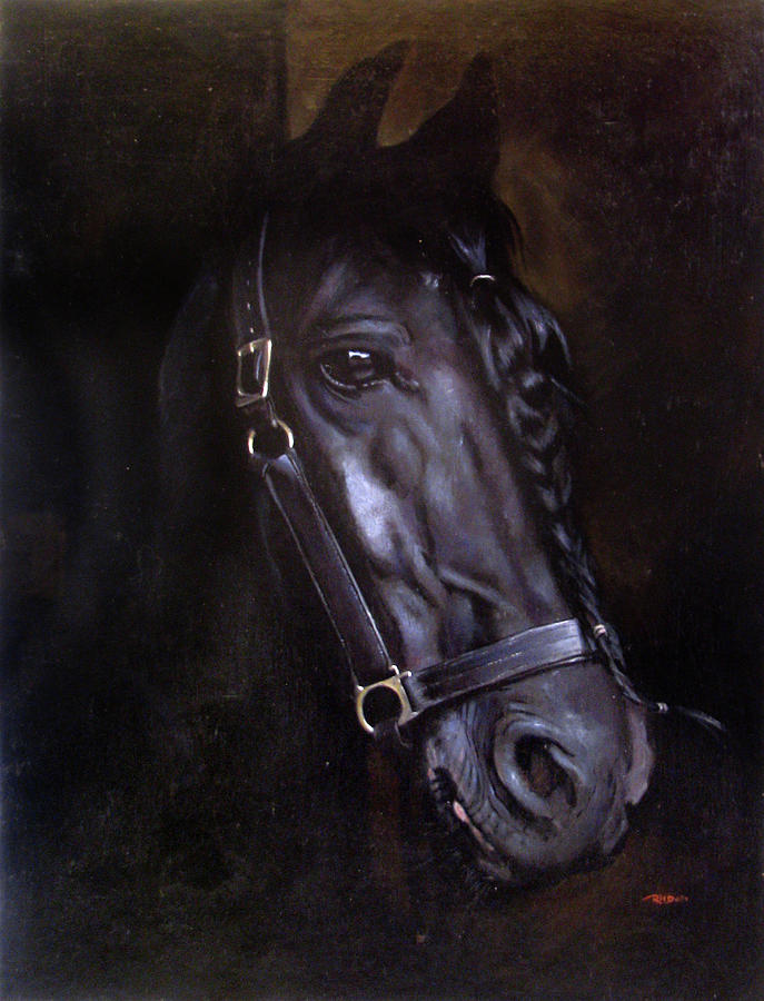 Friesian Painting by Christopher Reid
