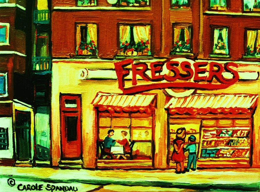 Fressers Takeout Deli Painting by Carole Spandau