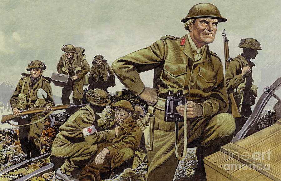 Freyberg led the New Zealand Expeditionary Force throughout World War II Painting by Ron Embleton