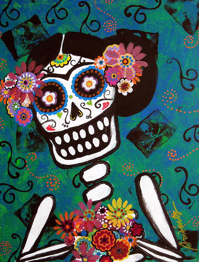 Frida Dia De Los Muertos Painting by Pristine Cartera Turkus
