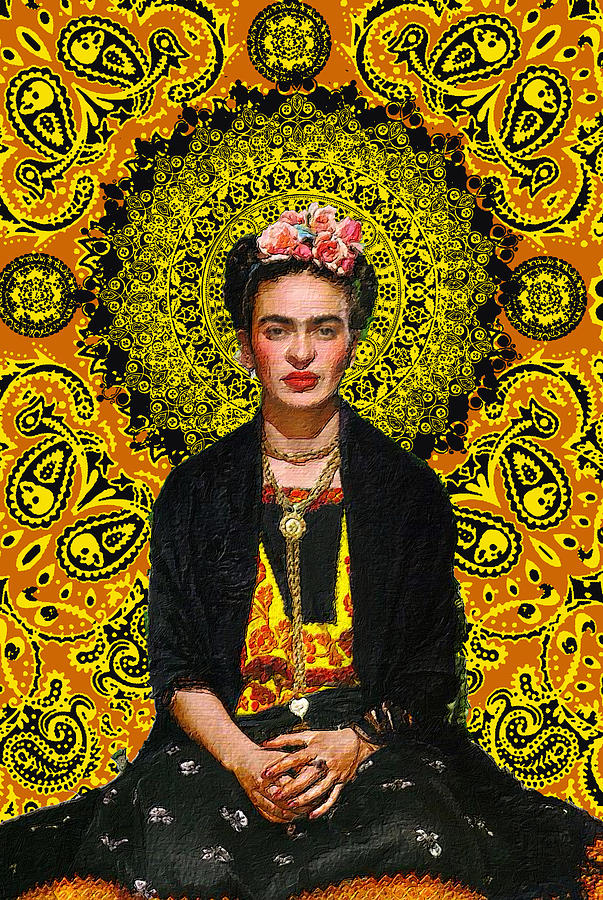 Louvre Painting - Frida Kahlo 3 by Tony Rubino