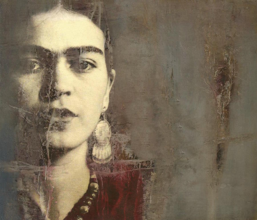 Frida Kahlo - Behind The Painted Smile Digital Art by Paul Lovering