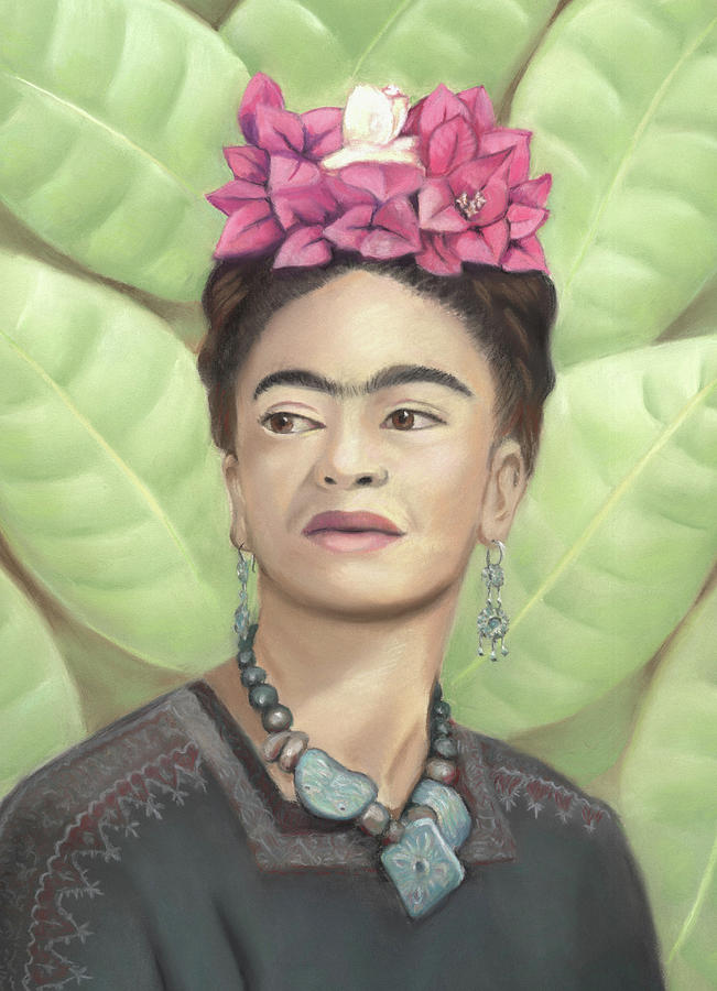 Frida Kahlo Pastel by Linda Ruiz-Lozito