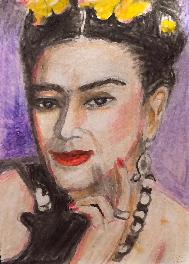 Frida Kahlo Portrait Painting by Larry Lamb - Fine Art America