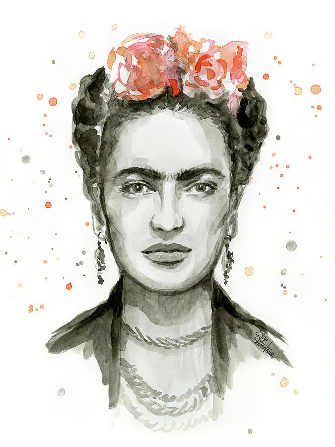 Frida Kahlo Painting - Frida Kahlo Portrait by Olga Shvartsur