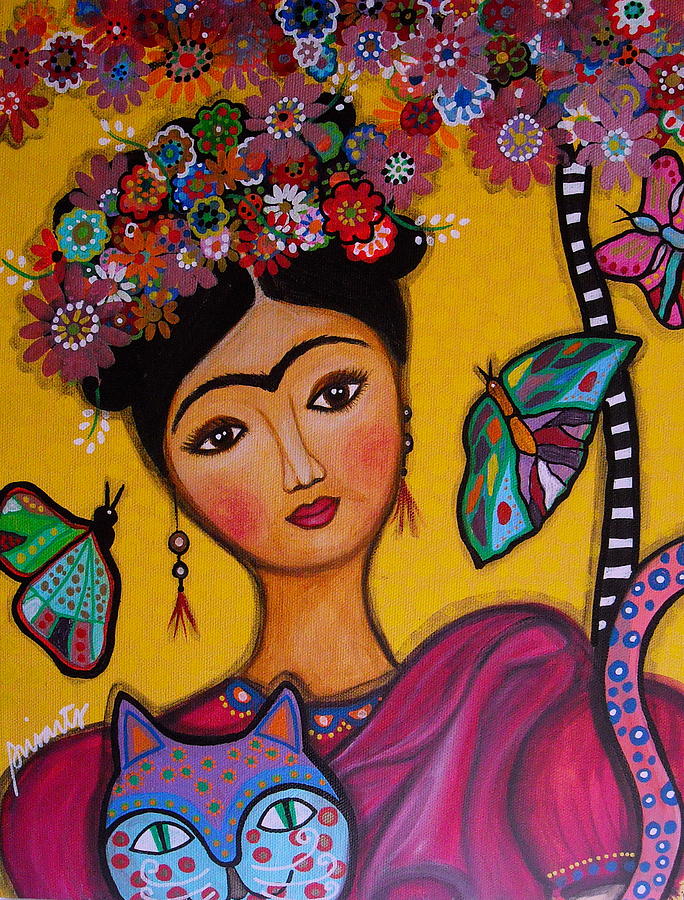 Mothers Day Painting - Frida Kahlo by Pristine Cartera Turkus