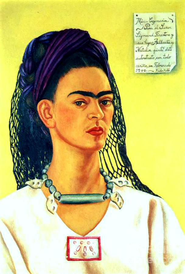 Frida Kahlo Self Portrait Painting by Roberto Prusso - Fine Art America