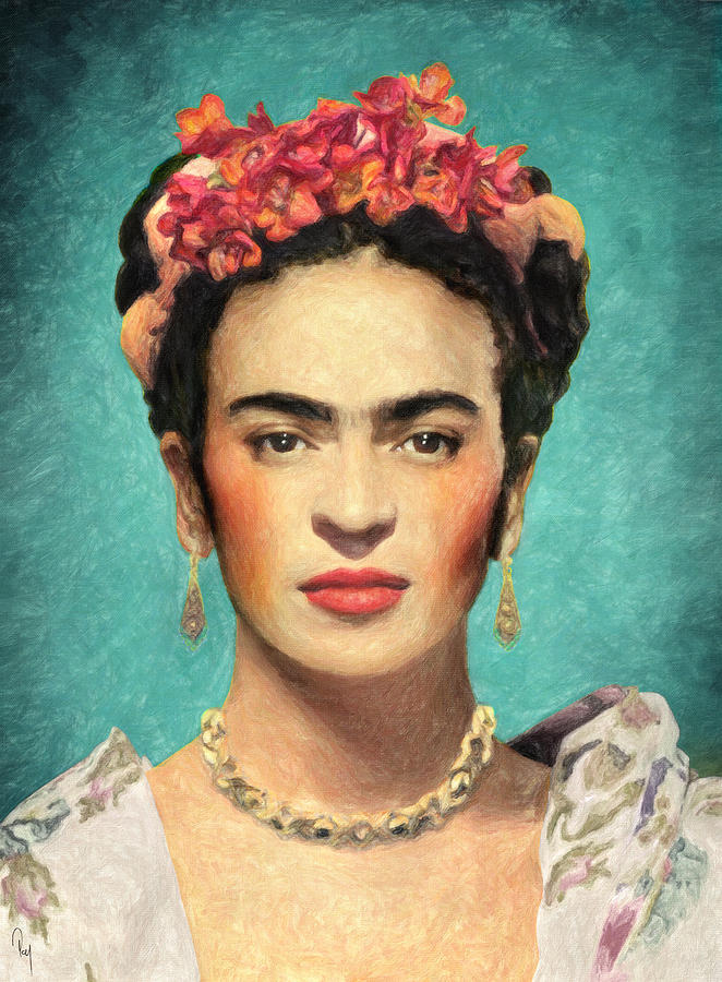 Diego Rivera Painting - Frida Kahlo by Hoolst Design