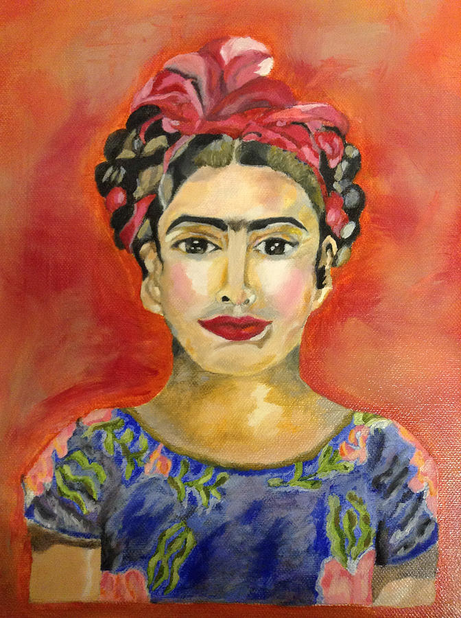 Frida Khalo Portrait Painting by Sara Marques - Fine Art America