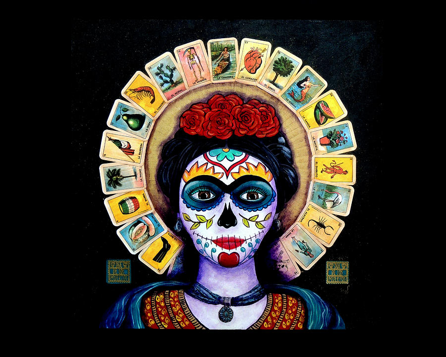 Frida Loteria Painting by Candy Mayer