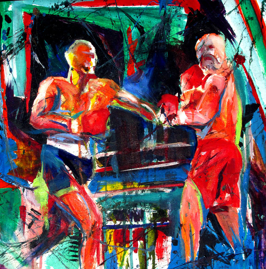 Friday Fight Painting by John Gholson